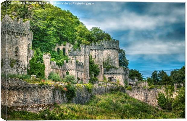 Gwrych Castle Collection 32 Canvas Print by stewart oakes
