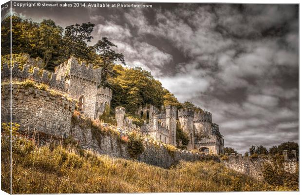Gwrych Castle Collection 34 Canvas Print by stewart oakes