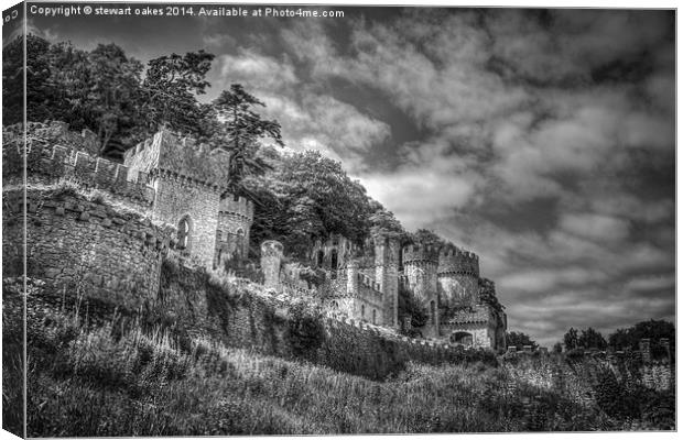 Gwrych Castle Collection 35 Canvas Print by stewart oakes