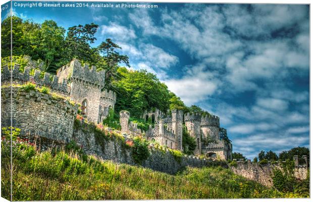 Gwrych Castle Collection 36 Canvas Print by stewart oakes