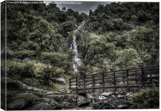 Path to Aber Falls 9 Canvas Print by stewart oakes