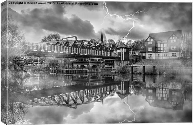  Cheshire Life - Sunny Northwich 2 Canvas Print by stewart oakes