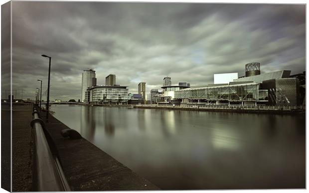 SALFORD QUAYS Canvas Print by Shaun Dickinson