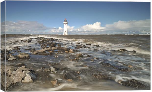 PERCH ROCK LIGHTHOUSE Canvas Print by Shaun Dickinson