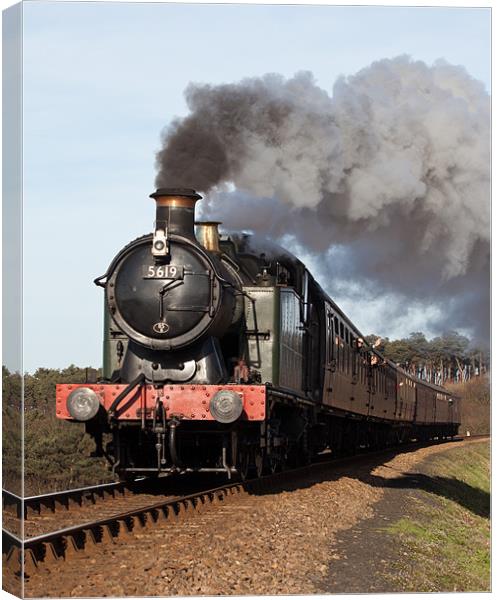 5619 on the NNR Canvas Print by Howie Marsh