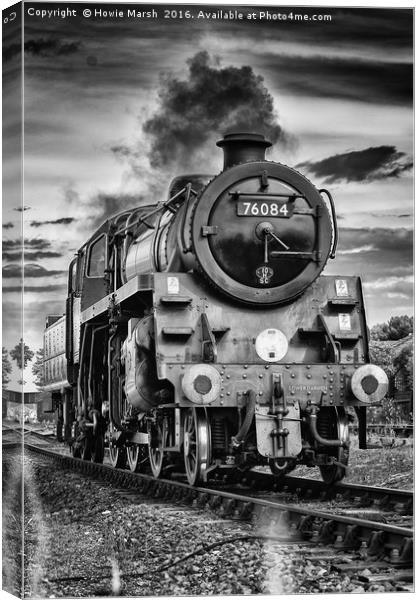 The Power of Steam Canvas Print by Howie Marsh
