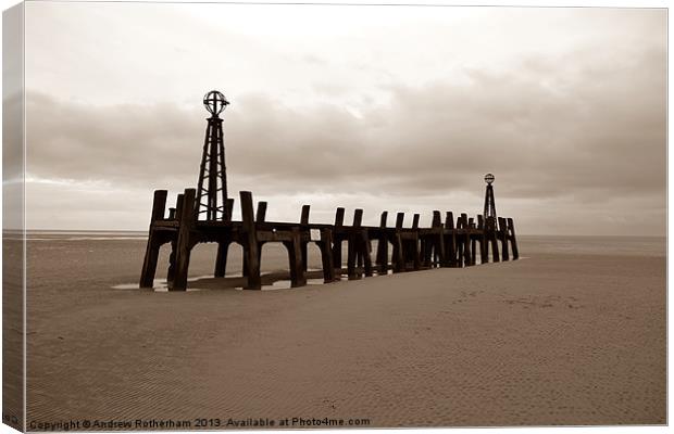 The end of the pier Canvas Print by Andrew Rotherham