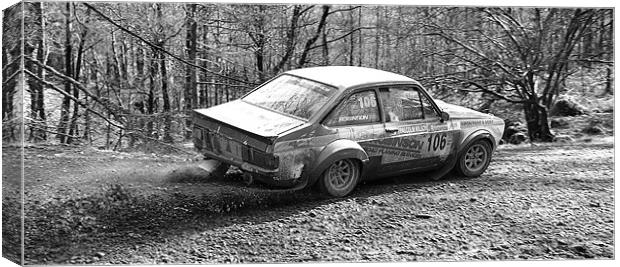 Classic Rally Car Escort Mark 2 Canvas Print by Andrew Rotherham
