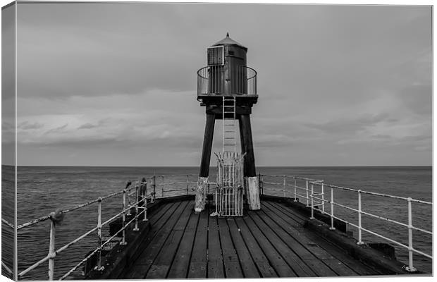Harbour beacon Canvas Print by Andrew Rotherham