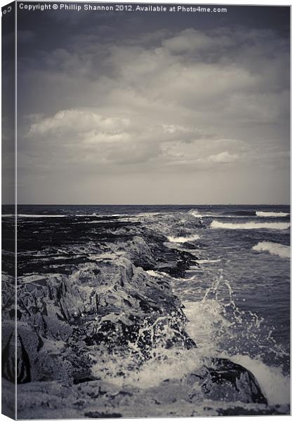 Waves crashing Canvas Print by Phillip Shannon