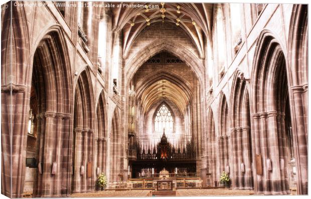 Chester Cathedral Canvas Print by Paul Williams
