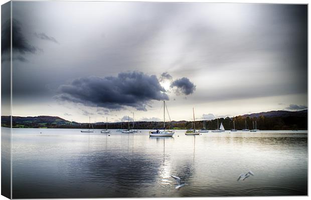 Late Afternoon on the Lake Canvas Print by Alan Gregson