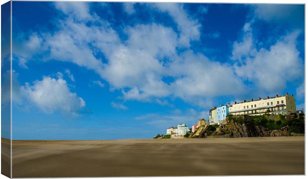 Tenby from the Sea Canvas Print by Aly JJ Smith