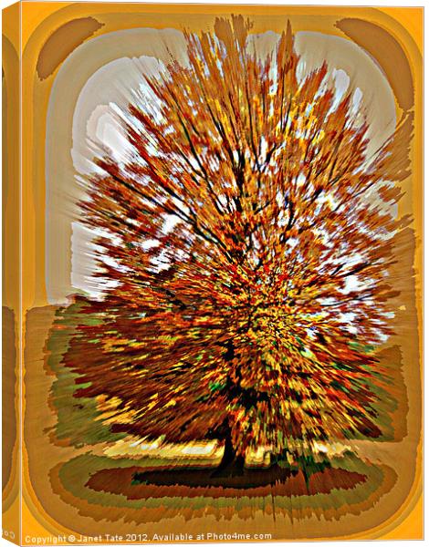 Autumn Poster Canvas Print by Janet Tate