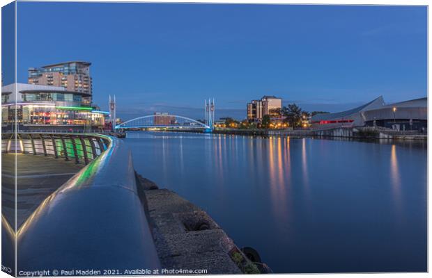Salford Quays North Bay Canvas Print by Paul Madden