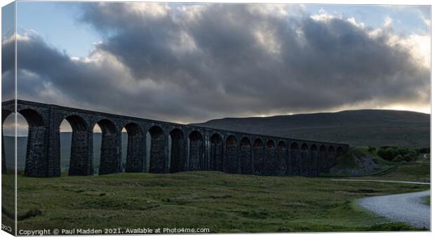 Ribblehead Viaduct Canvas Print by Paul Madden