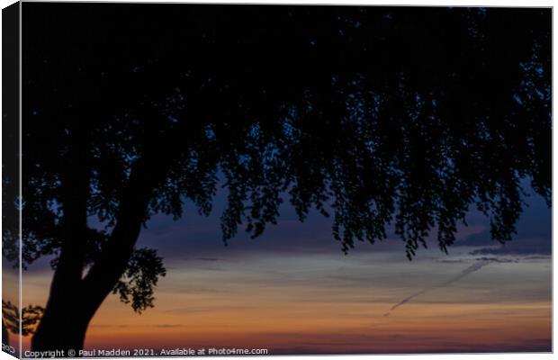 Sunset from Crank Hill Canvas Print by Paul Madden