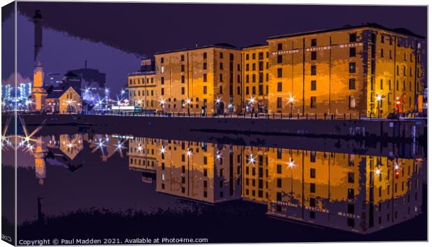 Canning Dock and Maritime Museum Liverpool Canvas Print by Paul Madden