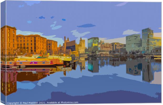 Salthouse Dock Liverpool Canvas Print by Paul Madden