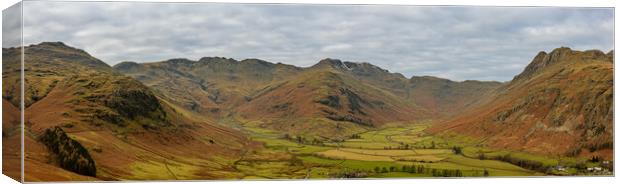 Great Langdale and Mickleden Valley Canvas Print by Paul Madden