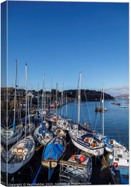Conwy Marina Canvas Print by Paul Madden