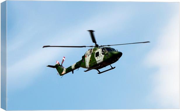 Westland Lynx Helicopter Canvas Print by Paul Madden