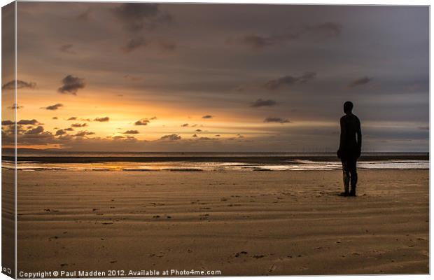 Another Place By Anthony Gormley Canvas Print by Paul Madden