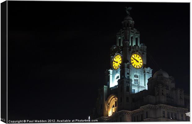 Royal Liver Building Liverpool Canvas Print by Paul Madden