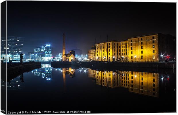 Canning Dock Liverpool Canvas Print by Paul Madden