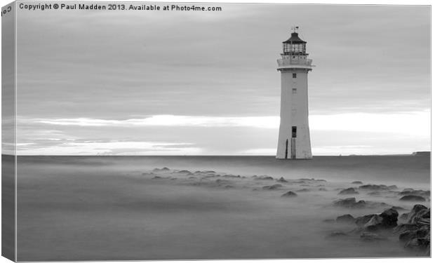 Fort Perch Rock lighthouse Canvas Print by Paul Madden