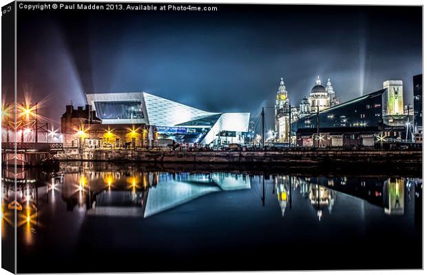 Museum Of Liverpool And Liver Building Canvas Print by Paul Madden