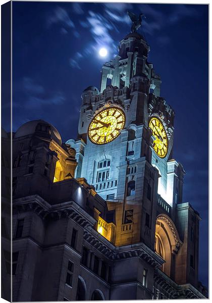 Top of the tower at Liverpool Canvas Print by Paul Madden