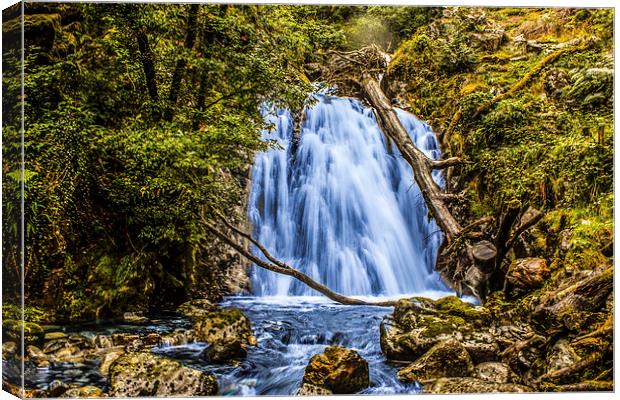Welsh Waterfall Canvas Print by Paul Madden