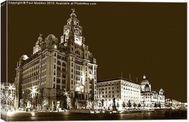 The Three Graces Canvas Print by Paul Madden