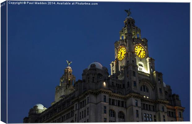 The Liver Building Canvas Print by Paul Madden