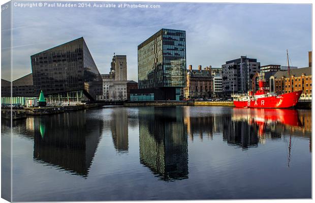Canning dock - Liverpool Canvas Print by Paul Madden