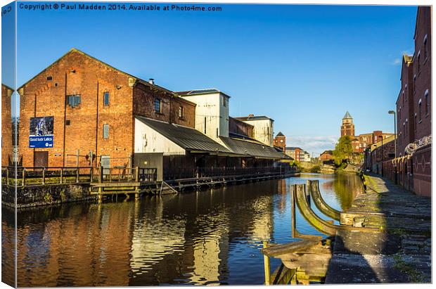 Wigan Pier In The Sun Canvas Print by Paul Madden