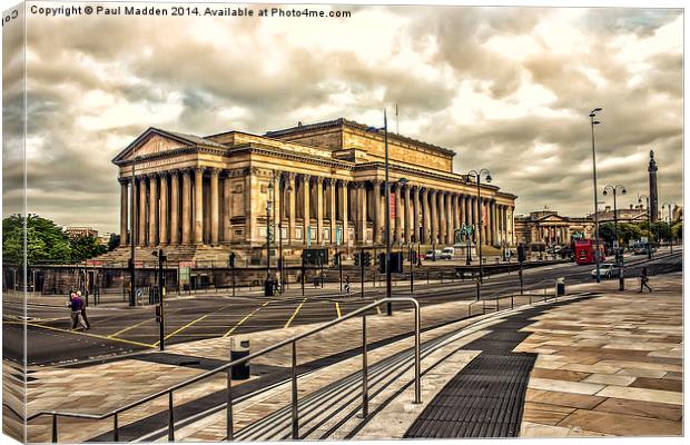 St Georges Hall - Liverpool Canvas Print by Paul Madden