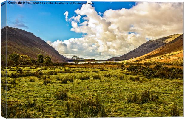 Wastwater in Wasdale Canvas Print by Paul Madden