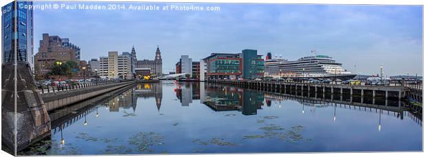 Princes dock and Queen Victoria Canvas Print by Paul Madden