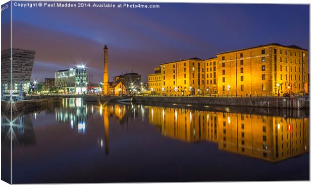 Canning Dock - Liverpool Canvas Print by Paul Madden