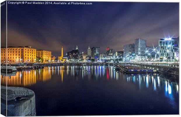 Salthouse Dock - Liverpool Canvas Print by Paul Madden