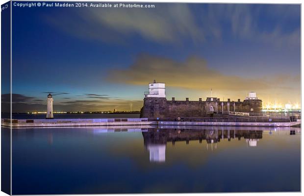 Fort Perch Rock - New Brighton Canvas Print by Paul Madden
