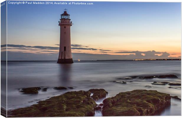 Perch Rock Lighthouse Canvas Print by Paul Madden