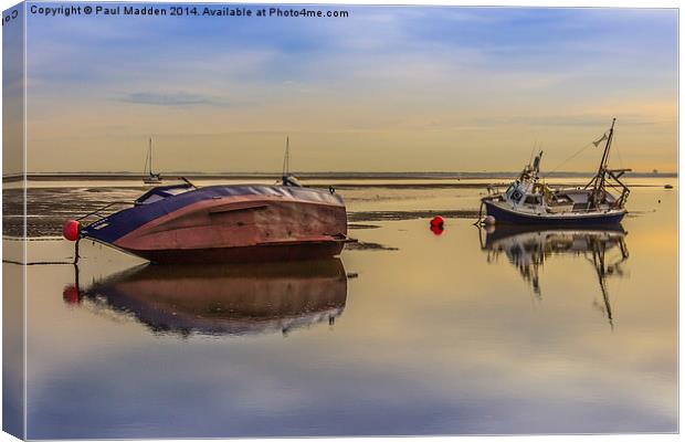 Two drunk boats Canvas Print by Paul Madden