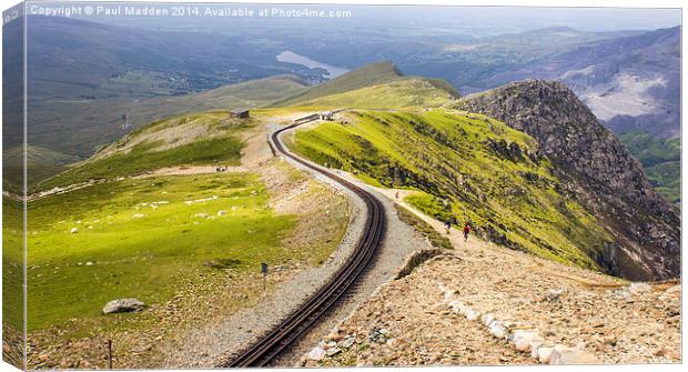Welsh Mountain Railway Canvas Print by Paul Madden