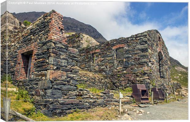 Old Miners Buildings Canvas Print by Paul Madden