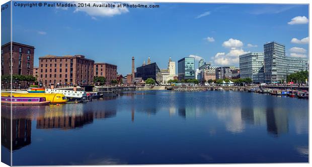  Salthouse Dock in the sunshine Canvas Print by Paul Madden
