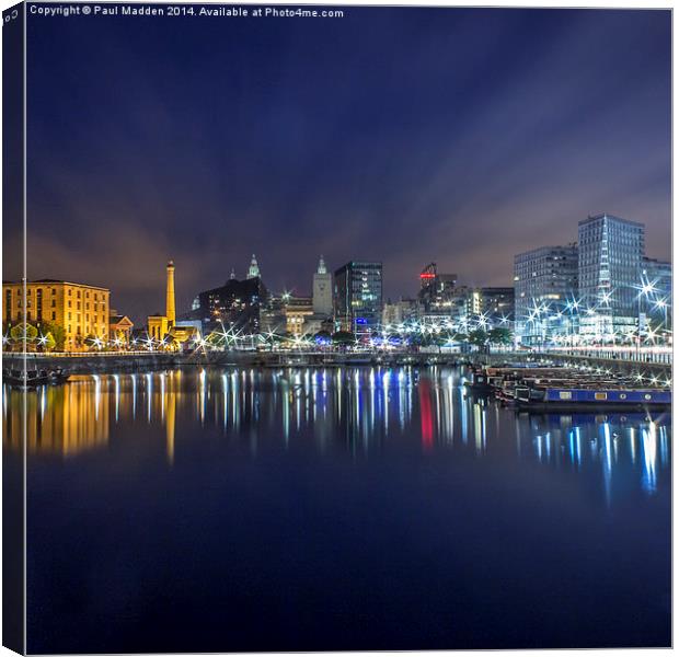  Salthouse Dock - Liverpool Canvas Print by Paul Madden