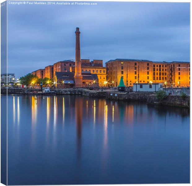  Canning Dock and Pump House Canvas Print by Paul Madden